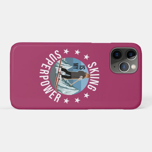 Coques Case-Mate iPhone Le Ski Est Ma Superpuissance (Dos (Horizontal))
