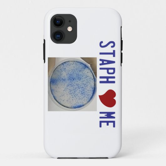 Coques Case-Mate iPhone Le staphylocoque m'aiment dans le blanc (Dos)