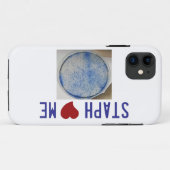 Coques Case-Mate iPhone Le staphylocoque m'aiment dans le blanc (Dos (Horizontal))