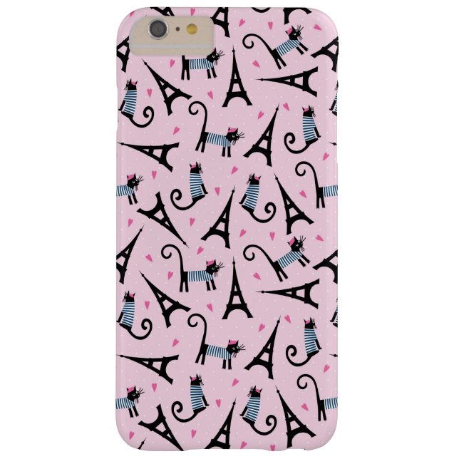 Coques Case-Mate iPhone Le style français a habillé le chat avec le motif (Dos)
