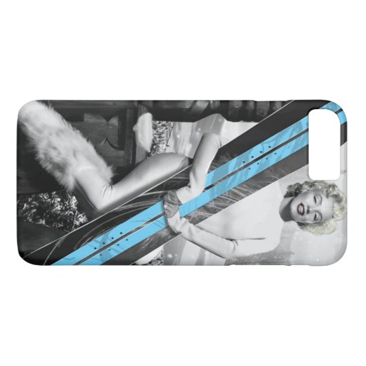 Coques Case-Mate iPhone Le surf des neiges de Marilyn (Dos (Horizontal))