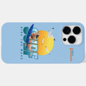 Coques Case-Mate iPhone Le surfeur chevauche la vague | (F) (Verso (horizontal))