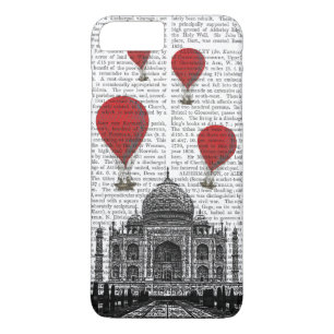 Case-Mate iPhone Case Le Taj Mahal et ballons à air d'un rouge ardent