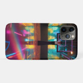 Coques Case-Mate iPhone Le terrain de basket-ball animé (Dos (Horizontal))