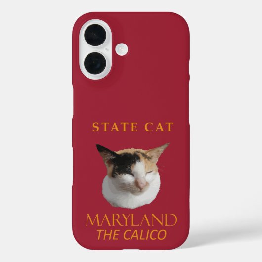 Coques Case-Mate iPhone Le Territoire Du Maryland Chat Le Calico (Verso)