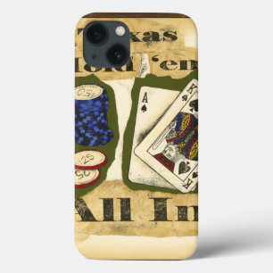Etui iPhone 13 Le Texas les tiennent main avec le roi et l'as