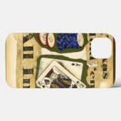 Coques Case-Mate iPhone Le Texas les tiennent main avec le roi et l'as (Verso (horizontal))