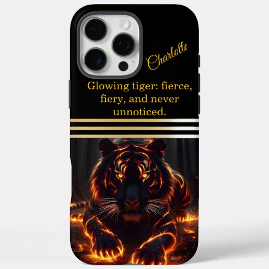 Coques Case-Mate iPhone Le tigre brille dans l'ombre (Verso)