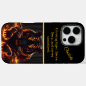 Coques Case-Mate iPhone Le tigre brille dans l'ombre (Verso (horizontal))