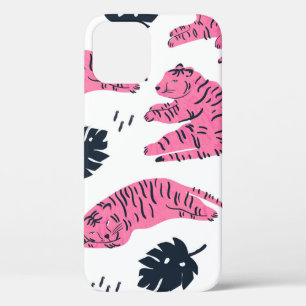 Case-Mate iPhone Case Le tigre rose se trouve dans différentes positions
