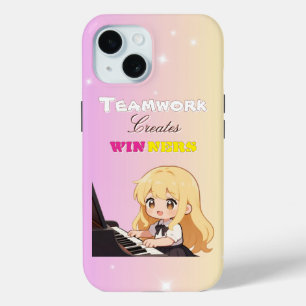 Coque Pour iPhone 15 Le travail d'équipe crée des gagnants 2