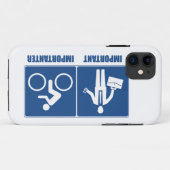 Coques Case-Mate iPhone Le Travail Est Important, Le Cyclisme Est Importan (Dos (Horizontal))