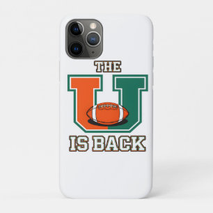 Case-Mate iPhone Case Le U Est De Retour Orange et Vert Football Univers