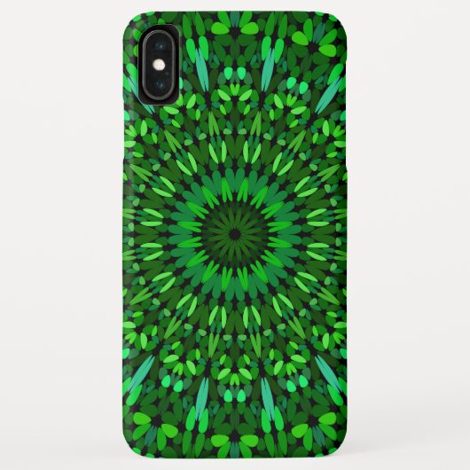 Coques Case-Mate iPhone Le vert laisse le mandala (Dos)