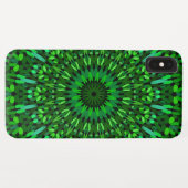 Coques Case-Mate iPhone Le vert laisse le mandala (Dos (Horizontal))
