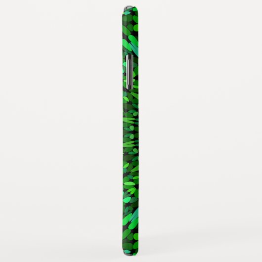 Coques Case-Mate iPhone Le vert laisse le mandala (Dos/Droite)