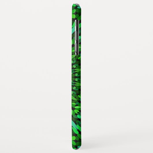 Coques Case-Mate iPhone Le vert laisse le mandala (Dos/Gauche)