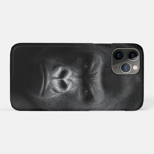 Coques Case-Mate iPhone Le Visage de Gorille (Dos (Horizontal))