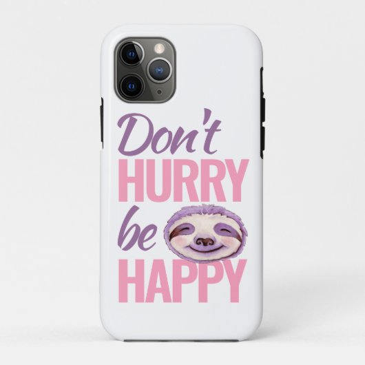 Coques Case-Mate iPhone Le visage de Sloth ne se dépêche pas d'être heureu (Dos)