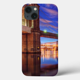 iPhone 13 Case L'East River, pont de Brooklyn, Manhattan