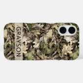 Coques Case-Mate iPhone Leaves Camouflage Personalized (Verso (horizontal))
