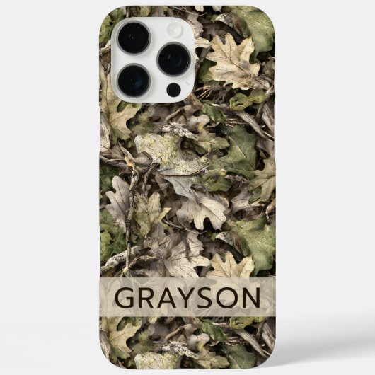 Coques Case-Mate iPhone Leaves Camouflage Personalized (Verso)