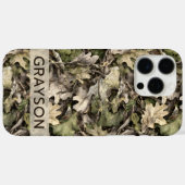 Coques Case-Mate iPhone Leaves Camouflage Personalized (Verso (horizontal))
