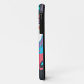 Coques Case-Mate iPhone L'éclaboussure de couleur de Supergirl (Dos/Gauche)