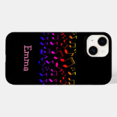 Coques Case-Mate iPhone leçon de musique, notes, personnalisation (Verso (horizontal))