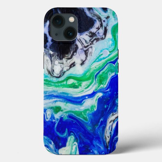 Coques Case-Mate iPhone L'écoulement de la peinture abstraite de la rivièr (Verso)