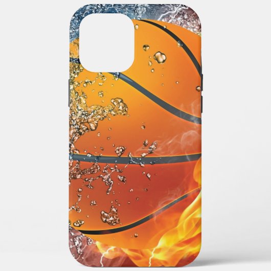 Coques Case-Mate iPhone Lecteur de ballon de basket flamboyant (Verso)
