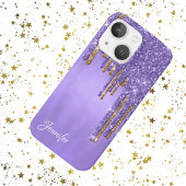 Coques Case-Mate iPhone Lecteurs de Parties scintillant violet et or