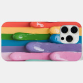 Coques Case-Mate iPhone Lecteurs de peinture Rainbow Bold (Verso (horizontal))