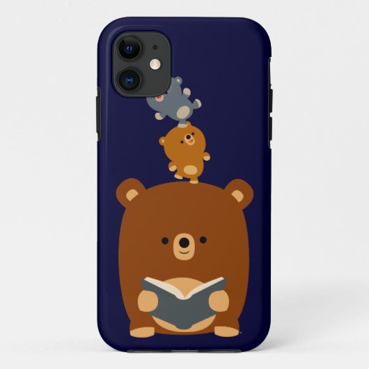 Coques Case-Mate iPhone Lecture de dessin Ours & Cubs iPhone 5 Coque-Mate (Dos)