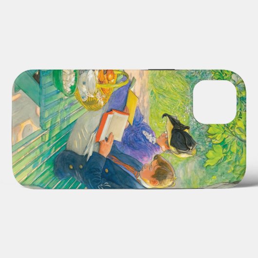 Coques Case-Mate iPhone Lecture de vacances par Carl Larsson (Verso (horizontal))