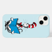 Coques Case-Mate iPhone Lecture du Chat dans le Chapeau (Verso (horizontal))