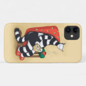 Coques Case-Mate iPhone Lecture du livre de chat Lover (Dos (Horizontal))