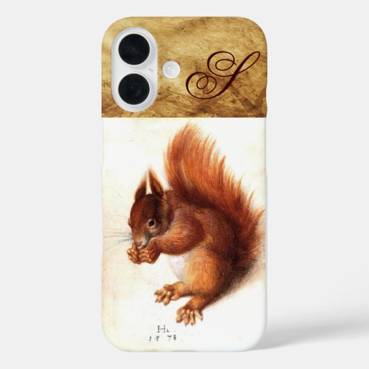 COQUES Case-Mate iPhone L'ÉCUREUIL AVEC MONOGRAMME DE NOIX (Verso)