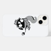 Coques Case-Mate iPhone L'écureuil mort gris qui a faim (Verso (horizontal))