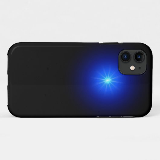 Coques Case-Mate iPhone LED bleue (Dos (Horizontal))