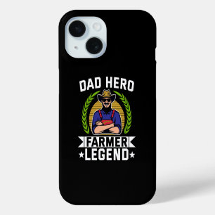 Coque Pour iPhone 15 Légende Fermier Héros Papa Fête des Pères Agricult