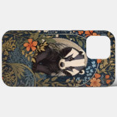 Coques Case-Mate iPhone L'élégant Badger inspiré William Morris (Verso (horizontal))