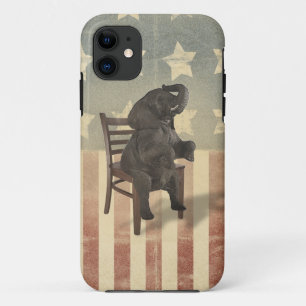Case-Mate iPhone Case L'éléphant de GOP prend à la chaise l'humour dr