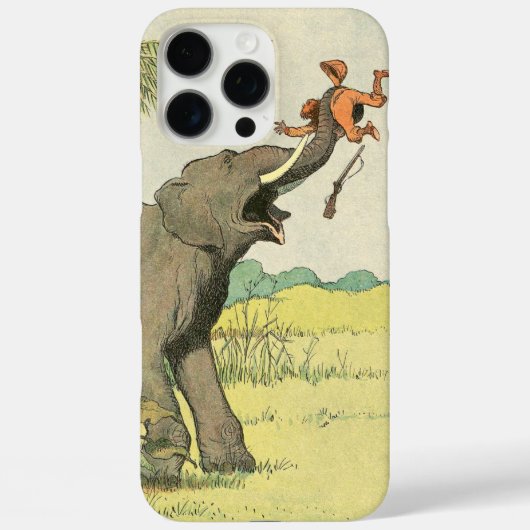 Coques Case-Mate iPhone L'éléphant et le braconnier dans la jungle (Verso)