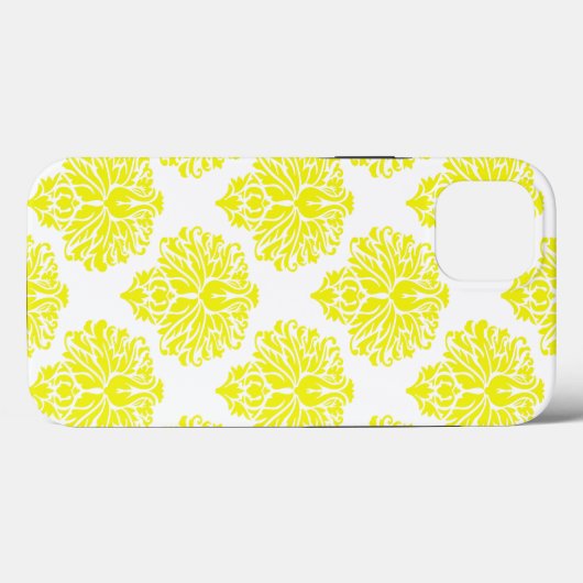 Coques Case-Mate iPhone Lemon Elegant Damask (Verso (horizontal))