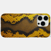 Coques Case-Mate iPhone Lemon Luxe : Conception de serpent jaune (Verso (horizontal))