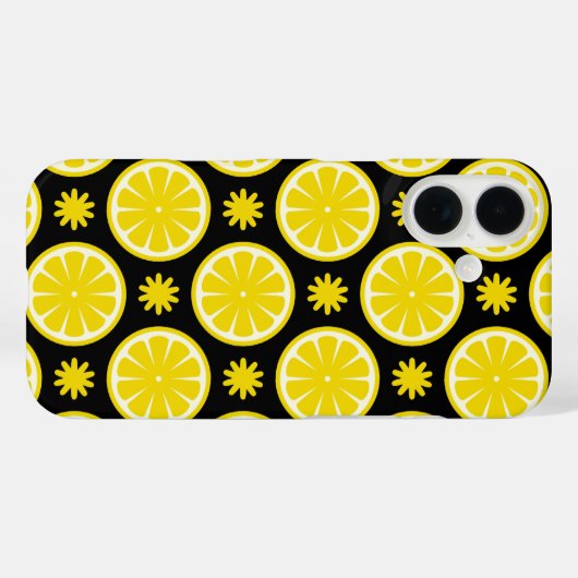 Coques Case-Mate iPhone Lemon Pattern (Verso (horizontal))