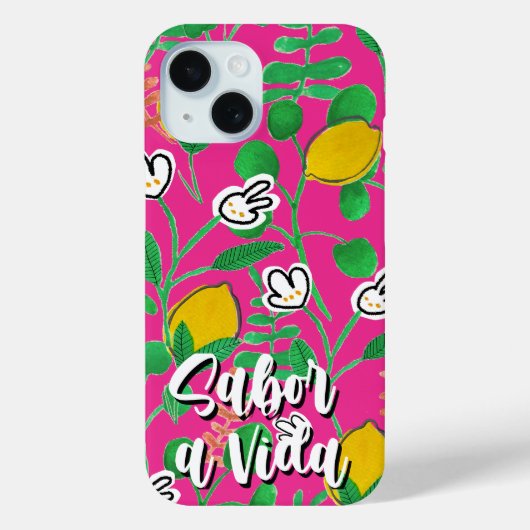 Coques Case-Mate iPhone lemon watercolor (Verso)