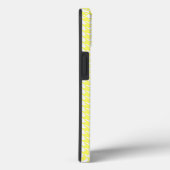 Coques Case-Mate iPhone Lemonade Modern Houndstooth avec nom (Verso / Droite)
