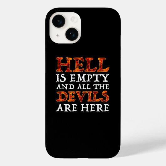 Coques Case-Mate iPhone L'enfer est vide et tous les diables sont ici (Verso)